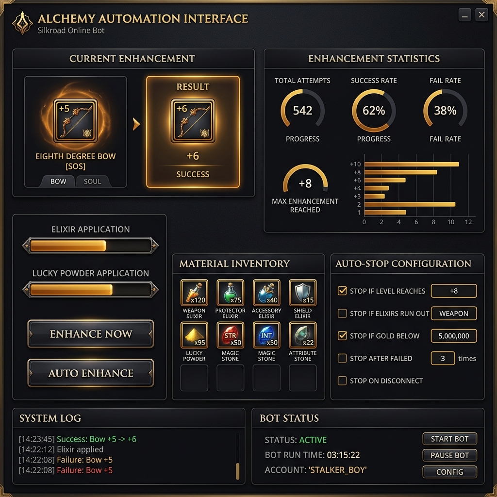 Otomatik Simya Ekranı