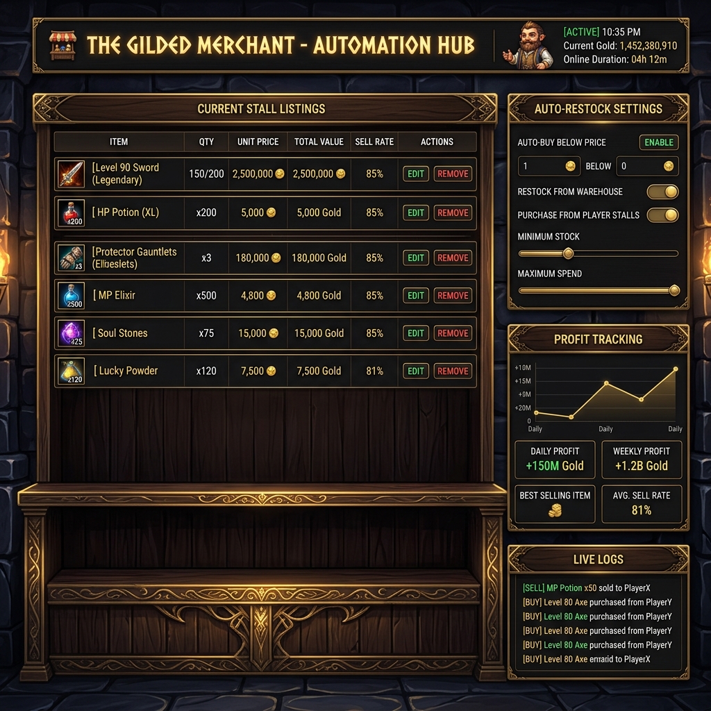 Stall / Tezgah Otomasyonu